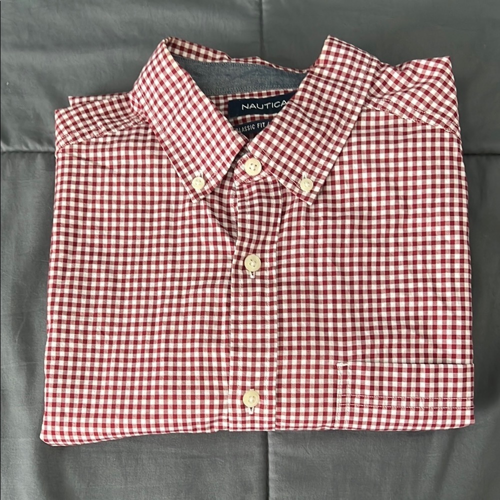 Nautica Classic Fit Button Down Shirt Size Medium